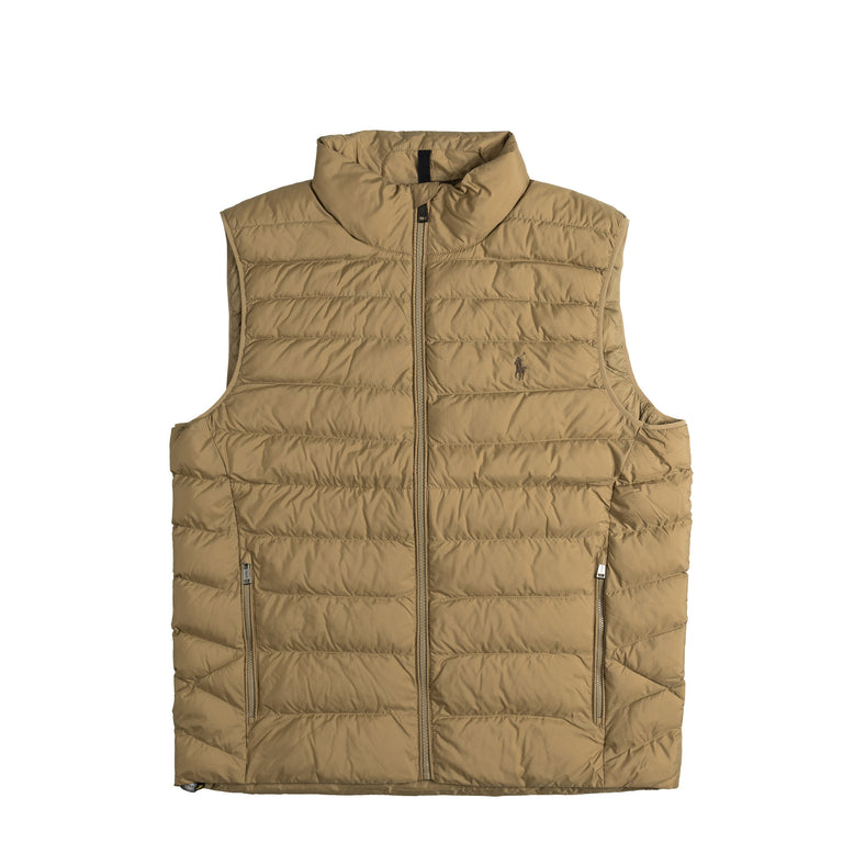 Polo Ralph Lauren Packable Water-Repellent Gilet - L / Desert Khaki
