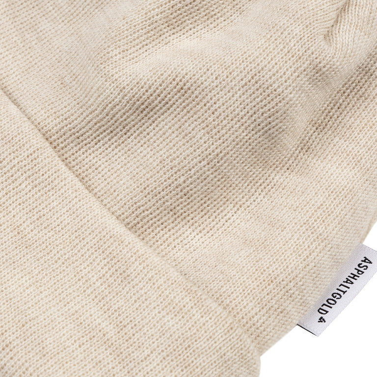 Asphaltgold Short Merino Beanie