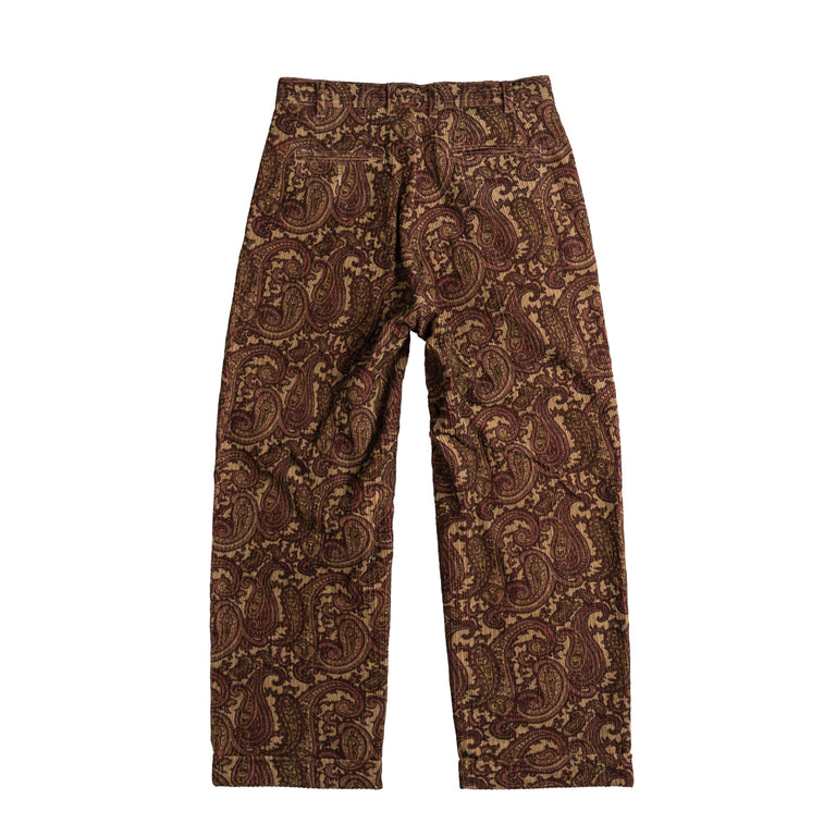 Beams Plus 2 Pleats Trousers Corduroy Print