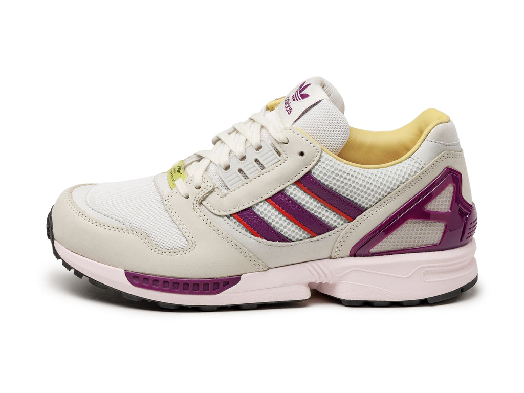 Adidas ZX 8000 Crystal White Glow Purple Orange Tint