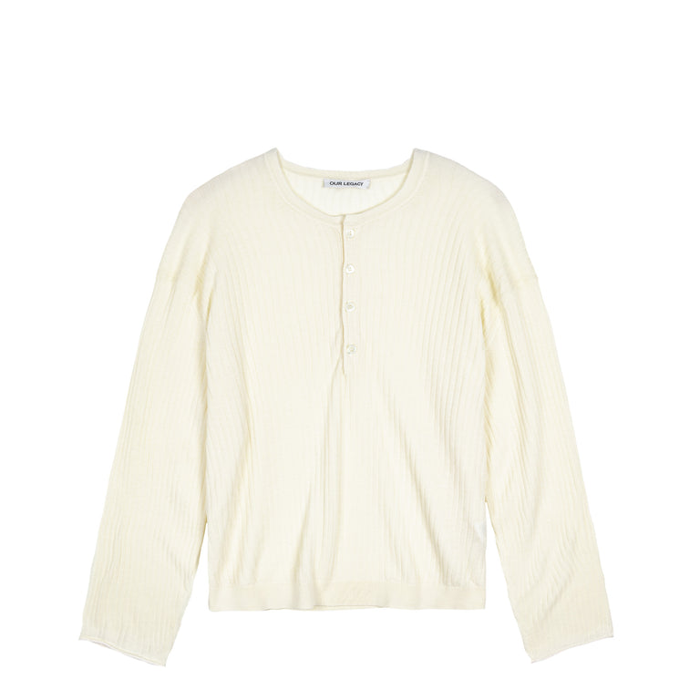 Our Legacy	Fine Henley - 50 / Ivory Cotton Crepe
