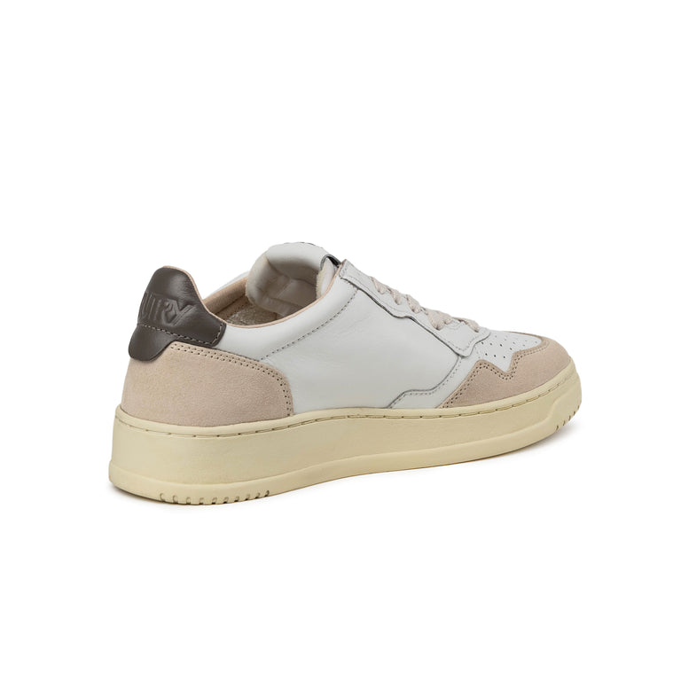Autry Medalist *Leather / Suede* - 47 / White / Morel - 4

