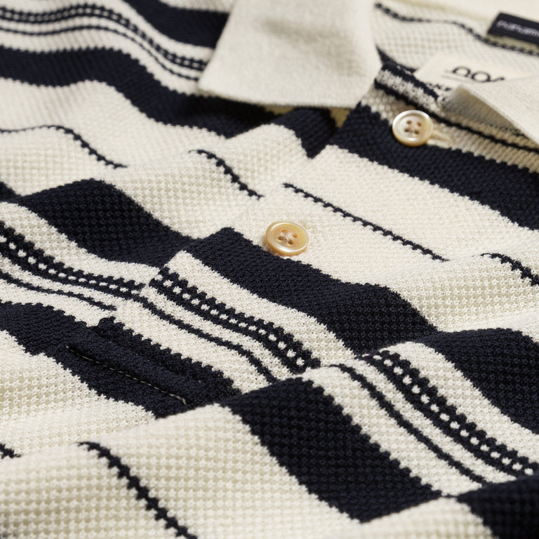 Nanamica Stripe Polo Sweater