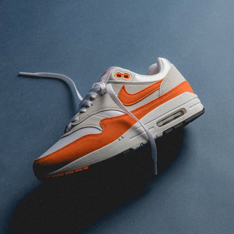 Nike air max 1 grey and orange shop