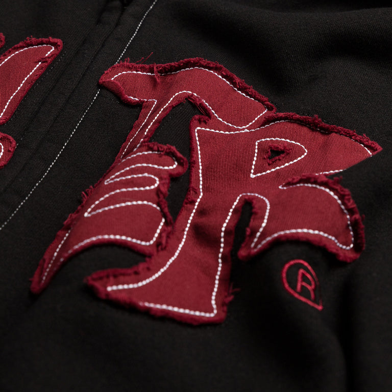 Butter Goods Fabric Applique Zip-Thru Hoodie