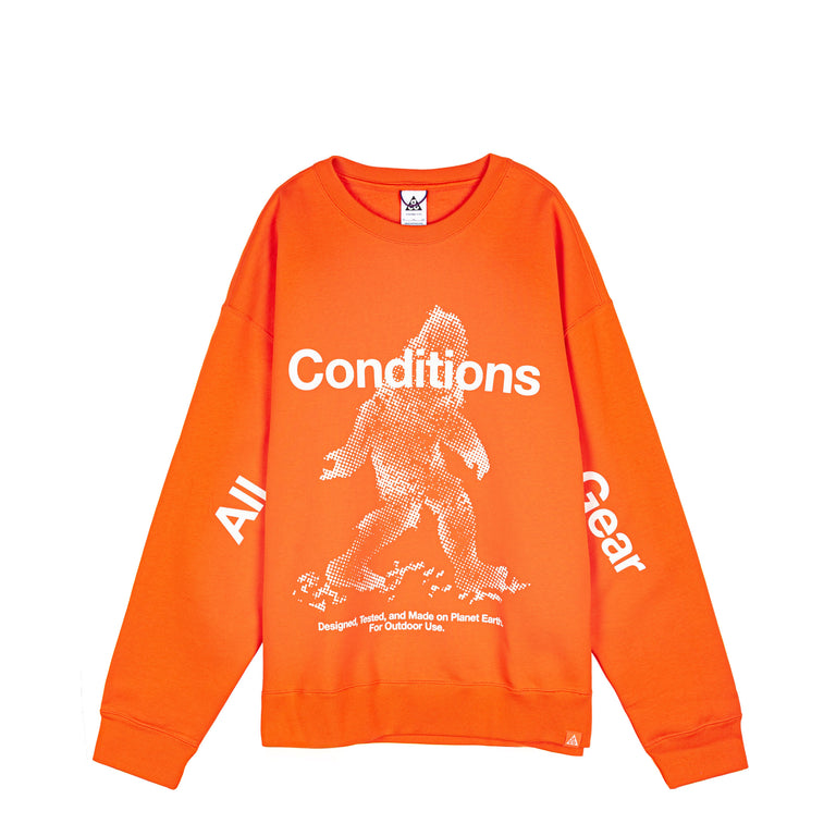 Nike	ACG Tuff Fleece Therma-Fit Crew-Neck Sweatshirt - XL / Safety Orange
