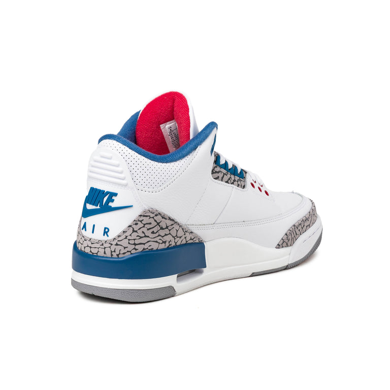 Nike	Air Jordan 3 Retro OG *True Blue* - 41 / White / Varsity Red / True Blue / Cement Grey / Anthracite - 5