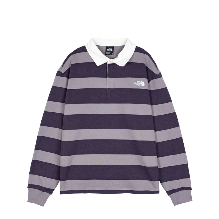 The North Face Rugby Polo Sweatshirt - S / Transcendent Grey / Endless Dusk
