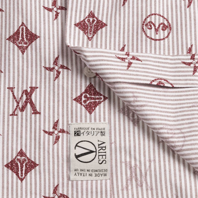 Aries Monogram Oxford Stripe Shirt