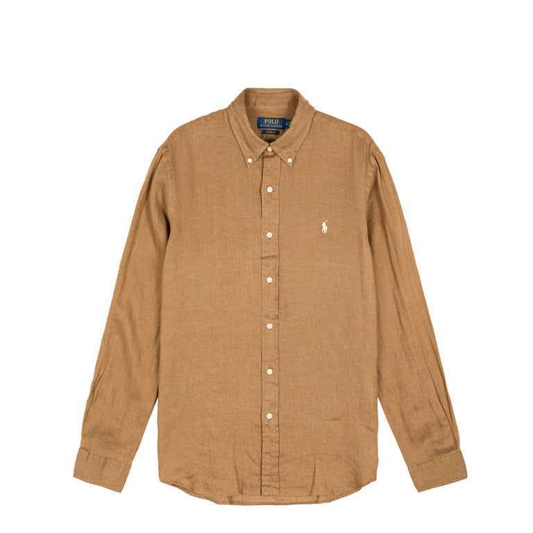 Polo Ralph Lauren Custom Fit Linen Shirt - XXL / RL Brown
