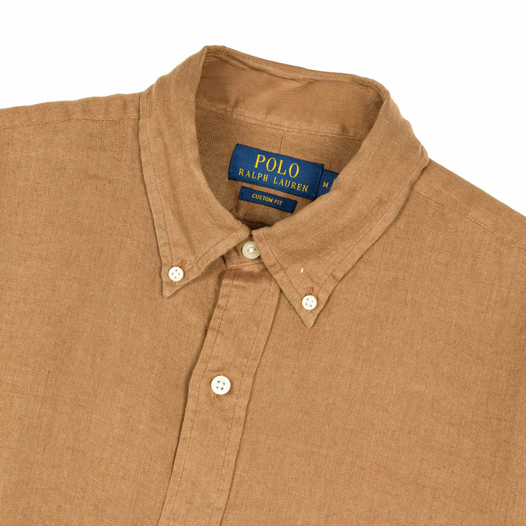 Polo Ralph Lauren Custom Fit Linen Shirt - XXL / RL Brown - 2