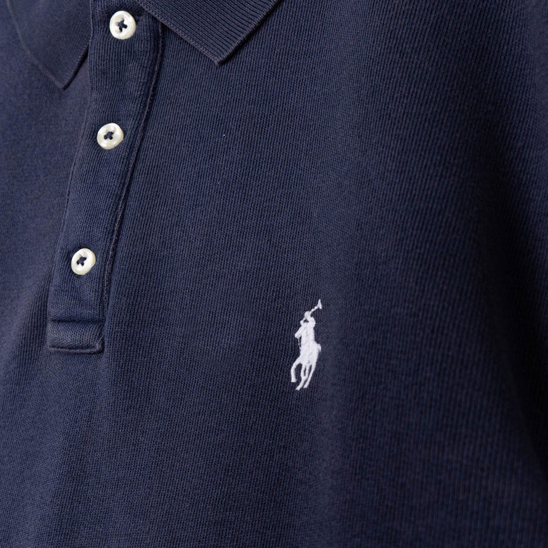 Polo Ralph Lauren French Terry Polo Shirt - S / Newport Navy - 3