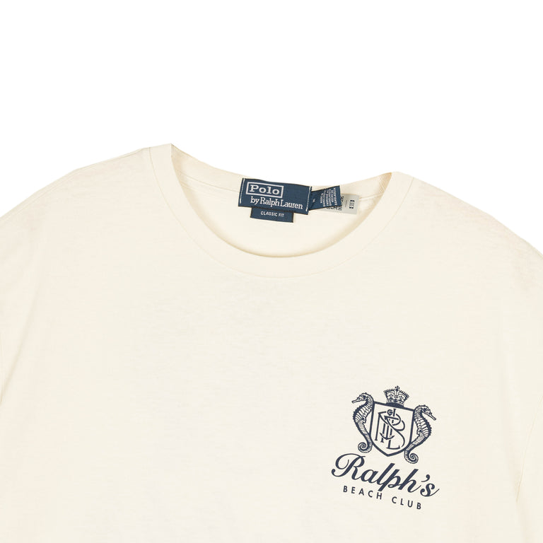 Polo Ralph Lauren Jersey Graphic T-Shirt - L / Deckwash White - 3