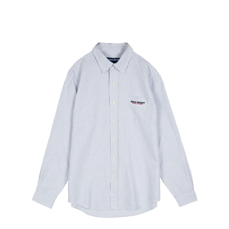 Polo Ralph Lauren Custom Fit Striped Oxford Shirt - S / Blue White Uni Stripe
