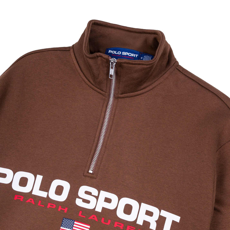 Polo Ralph Lauren Polo Sport Fleece Quarter-Zip Sweatshirt - XXL / Pale Russet - 2