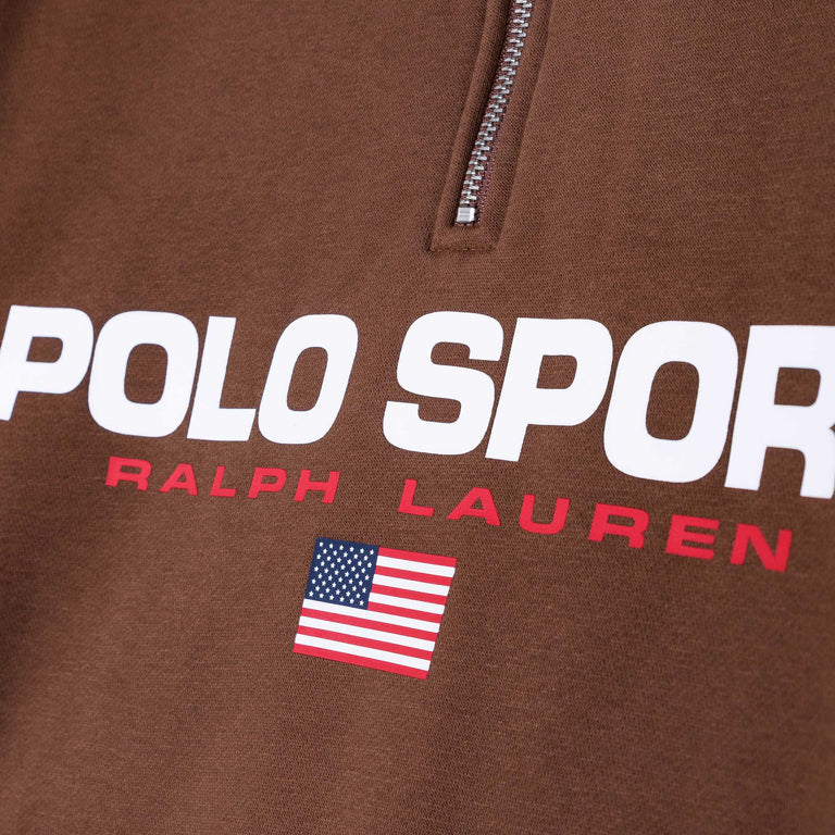 Polo Ralph Lauren Polo Sport Fleece Quarter-Zip Sweatshirt - XXL / Pale Russet - 3