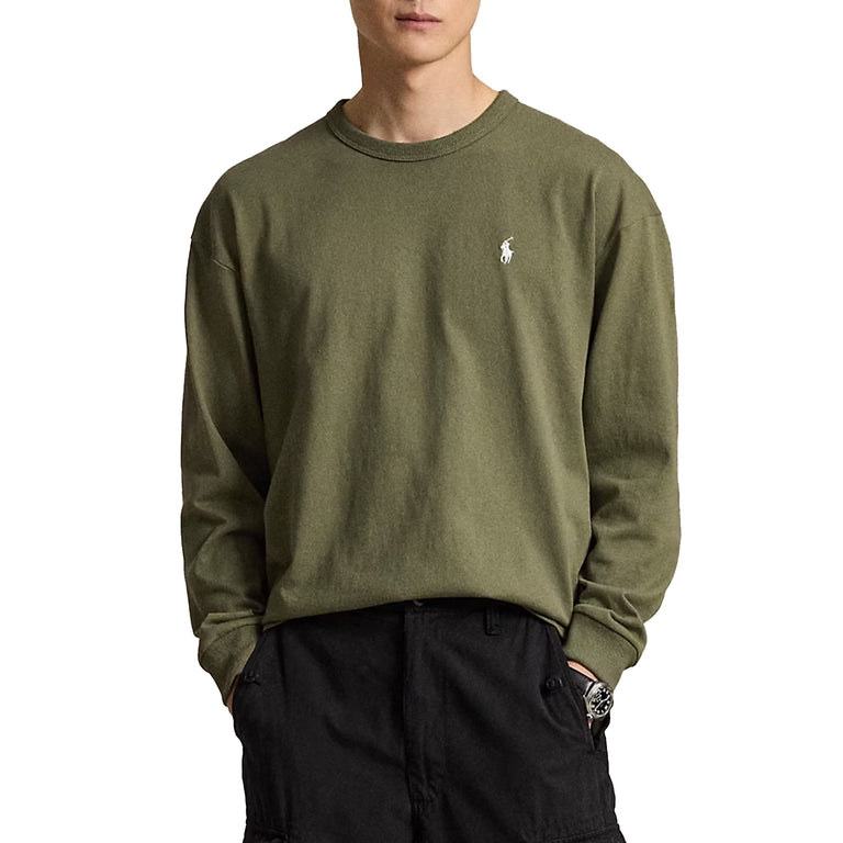 Polo Ralph Lauren Long Sleeve Knit T-Shirt - S / Cruise Olive - 2