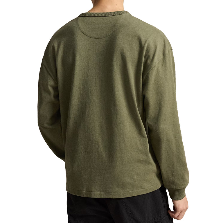 Polo Ralph Lauren Long Sleeve Knit T-Shirt - S / Cruise Olive - 3