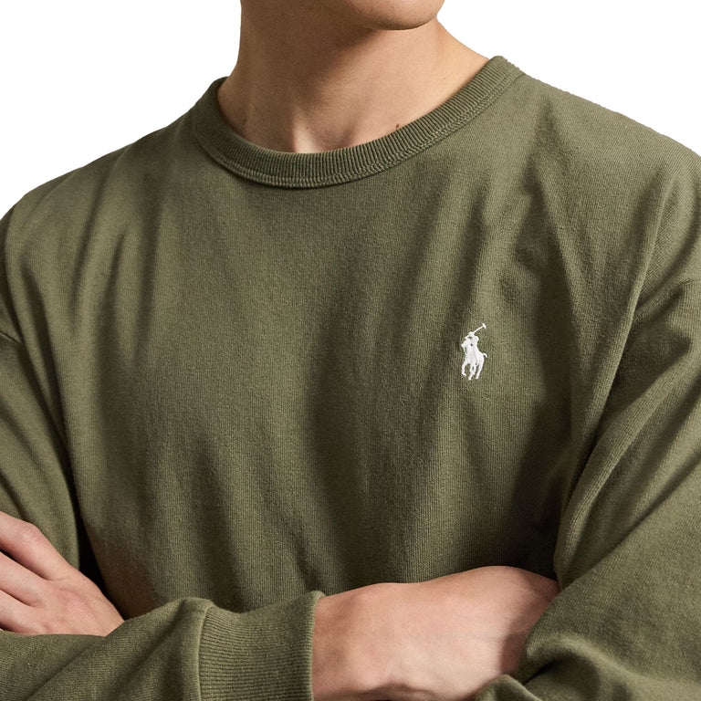 Polo Ralph Lauren Long Sleeve Knit T-Shirt - S / Cruise Olive - 4
