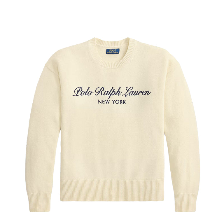 Polo Ralph Lauren Relaxed Fit Wool-Cotton Jumper - S / Andover Cream - 1