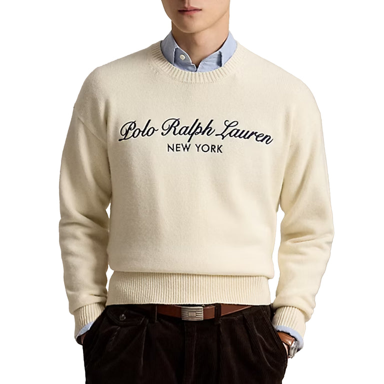 Polo Ralph Lauren Relaxed Fit Wool-Cotton Jumper - S / Andover Cream - 2