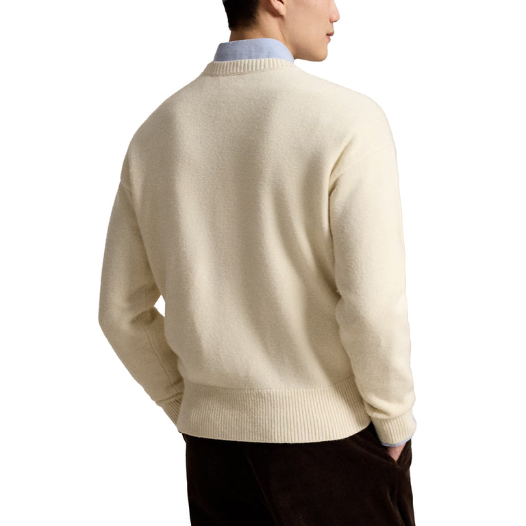 Polo Ralph Lauren Relaxed Fit Wool-Cotton Jumper - S / Andover Cream - 3