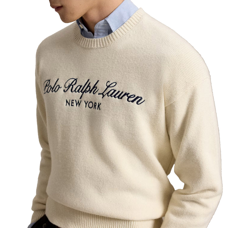 Polo Ralph Lauren Relaxed Fit Wool-Cotton Jumper - S / Andover Cream - 4