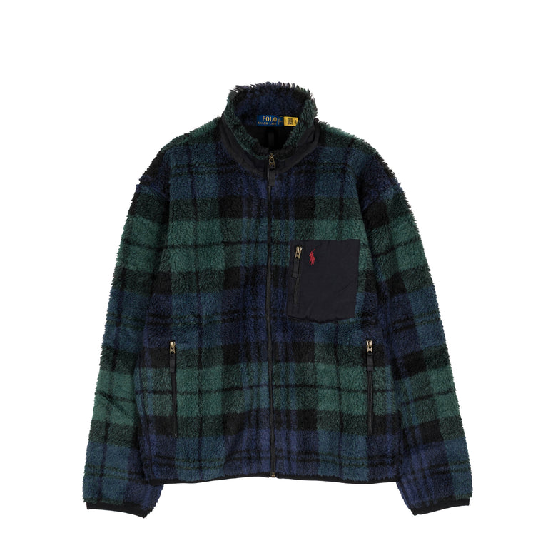 Polo Ralph Lauren Plaid Pile Fleece Jacket - XL / Blackwatch Plaid - 1
