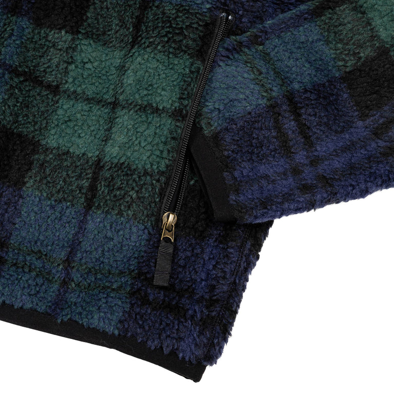 Polo Ralph Lauren Plaid Pile Fleece Jacket - XL / Blackwatch Plaid - 5
