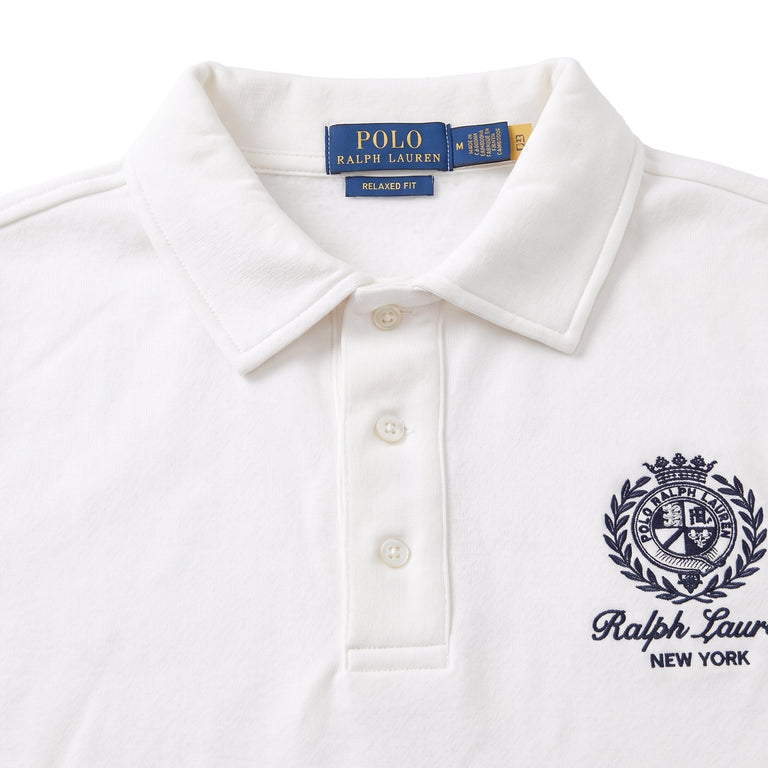 Polo Ralph Lauren Relaxed Fit Logo Collared Sweatshirt - S / Trophy Cream - 2