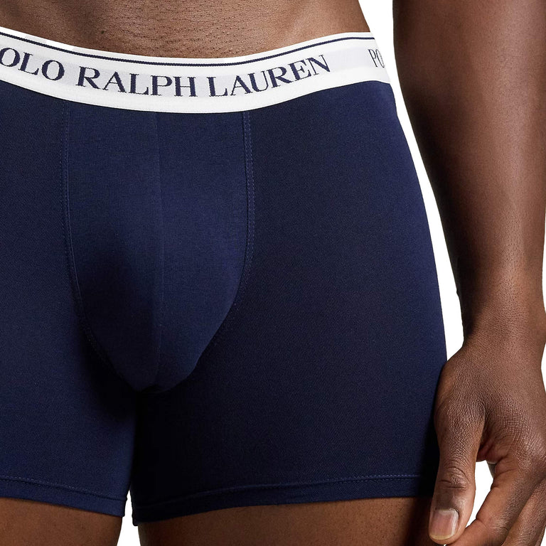 Polo Ralph Lauren Stretch Cotton Boxer Brief 3-Pack - L / Navy / White - 2