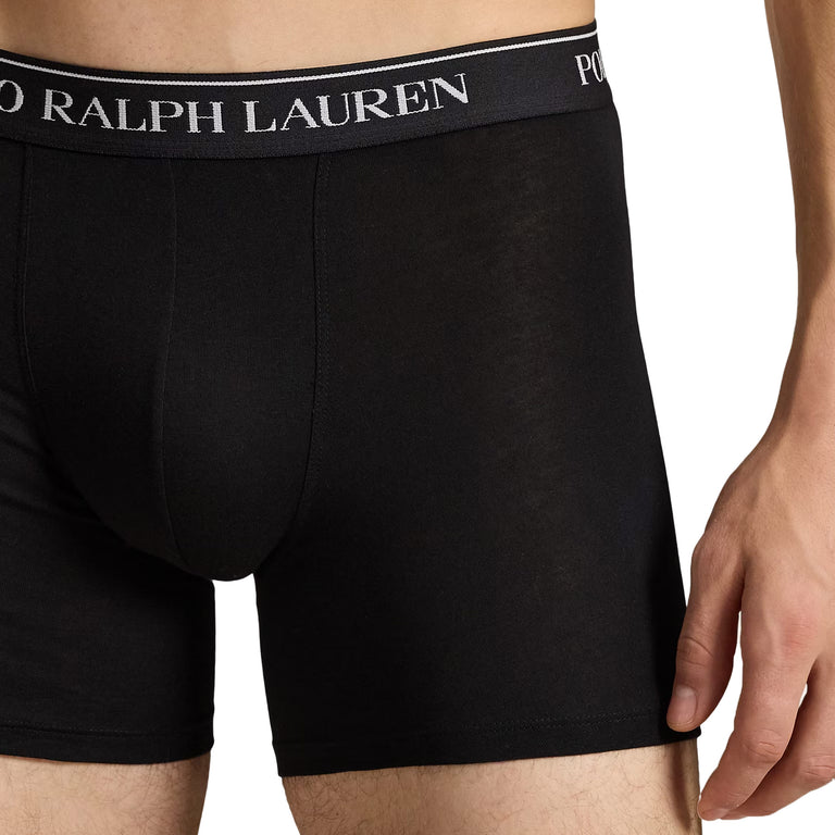 Polo Ralph Lauren Stretch Cotton Boxer Brief 3-Pack - L / Black - 2