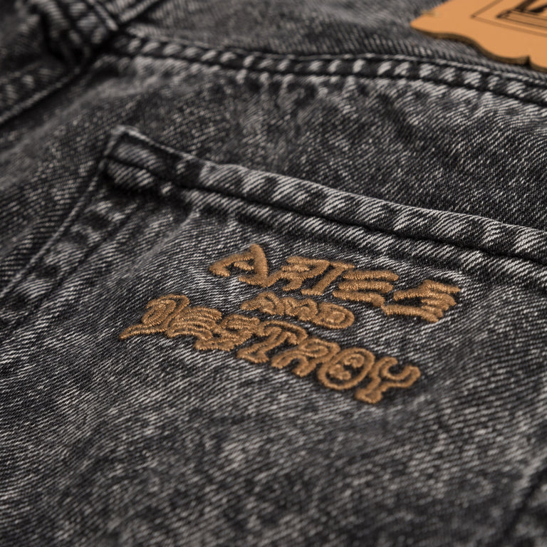 Aries Acid Wash Denim Short