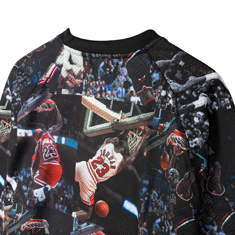 Nike Jordan Flight Printed Long-Sleeve Jersey - S / Black / White - 4