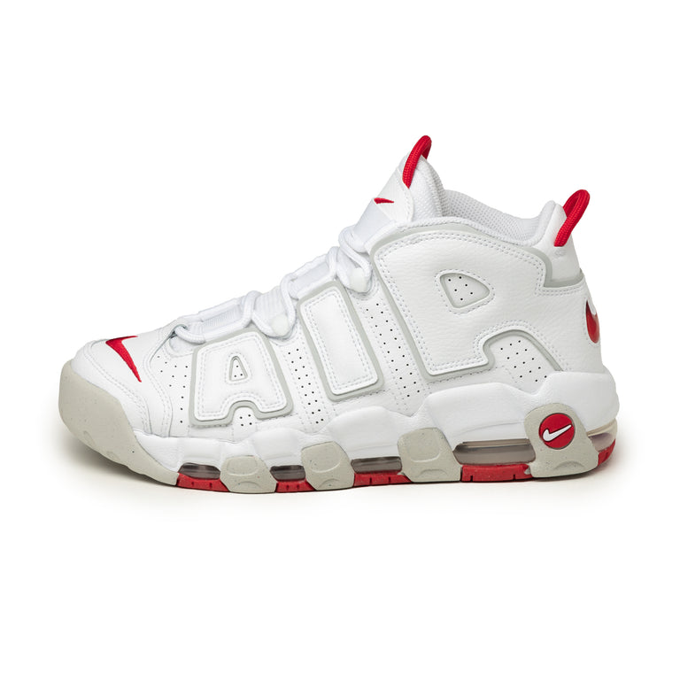 Nike uptempo 96 white and red cheap