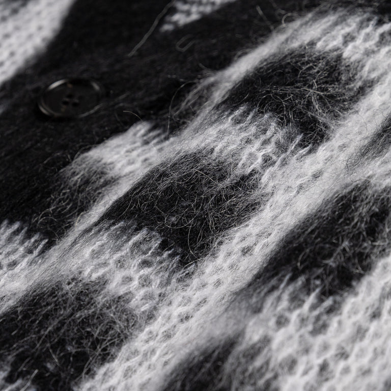 Marni Brushed Check Fuzzy Wuzzy Cardigan
