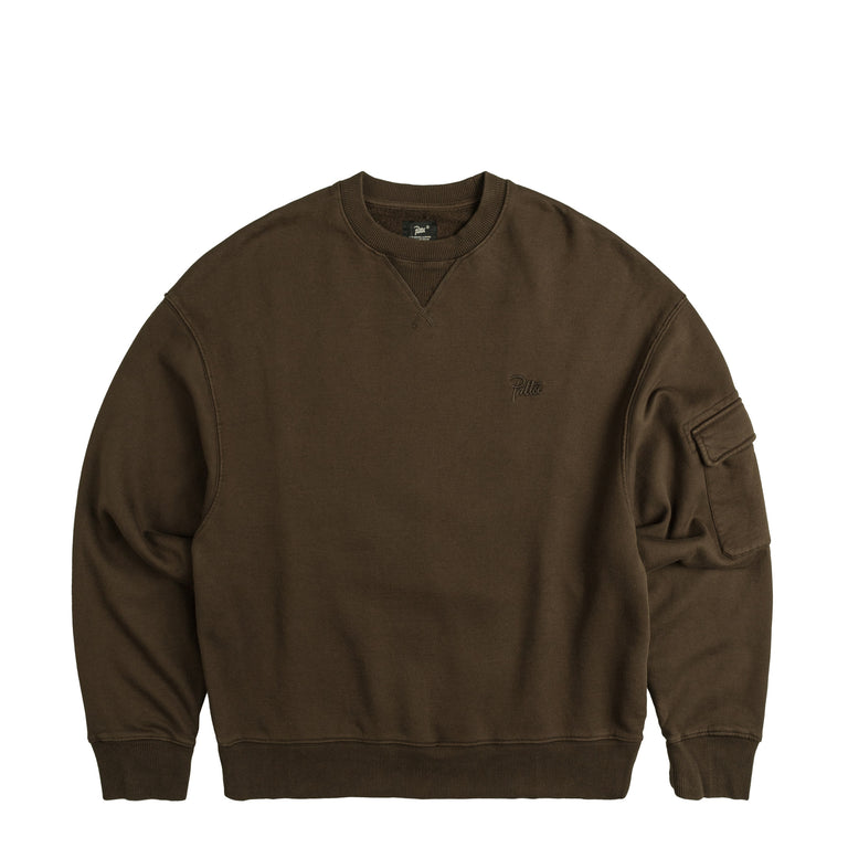 Patta Basic Pigment Dye Pocket Crewneck Sweater