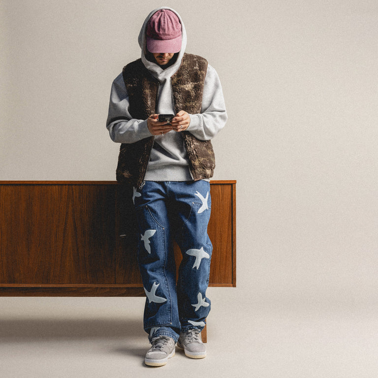 YMC Utah Waistcoat onfeet