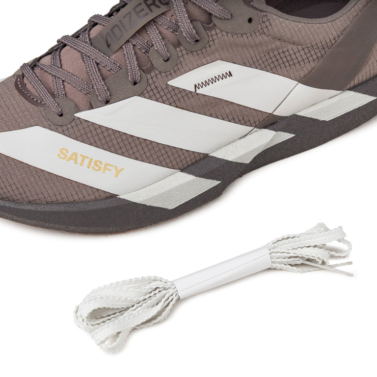 Adidas x Satisfy Adizero Adios W - 37 1/3 / Tech Earth / Pearl Metallic / Charcoal - 4
