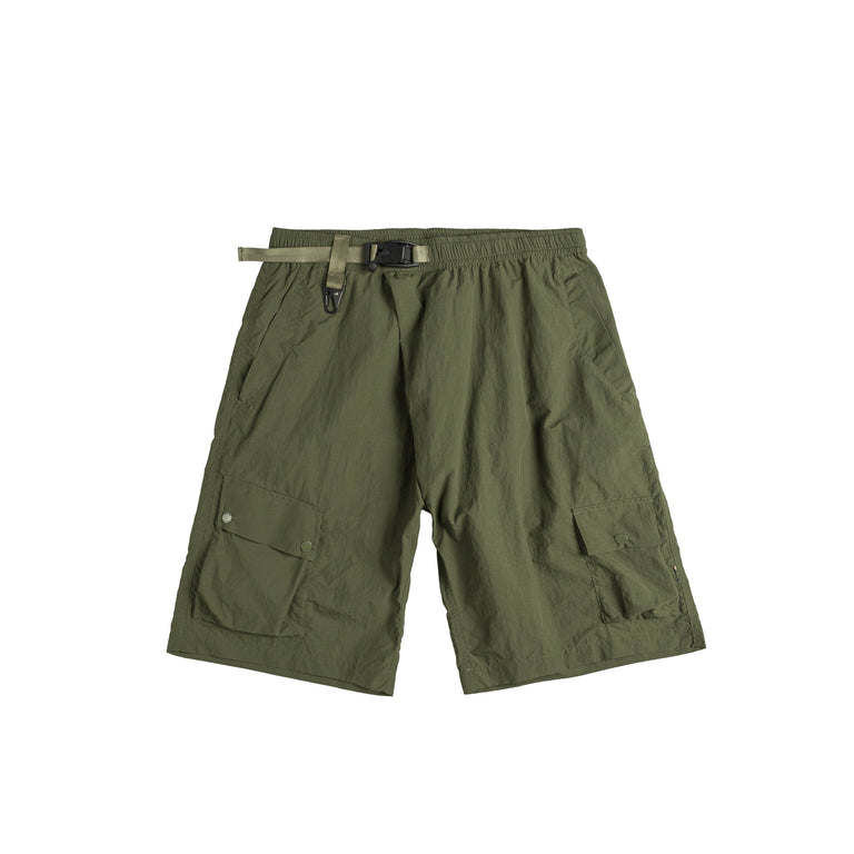 Maharishi Veg Dyed Asym Cargo Track Shorts