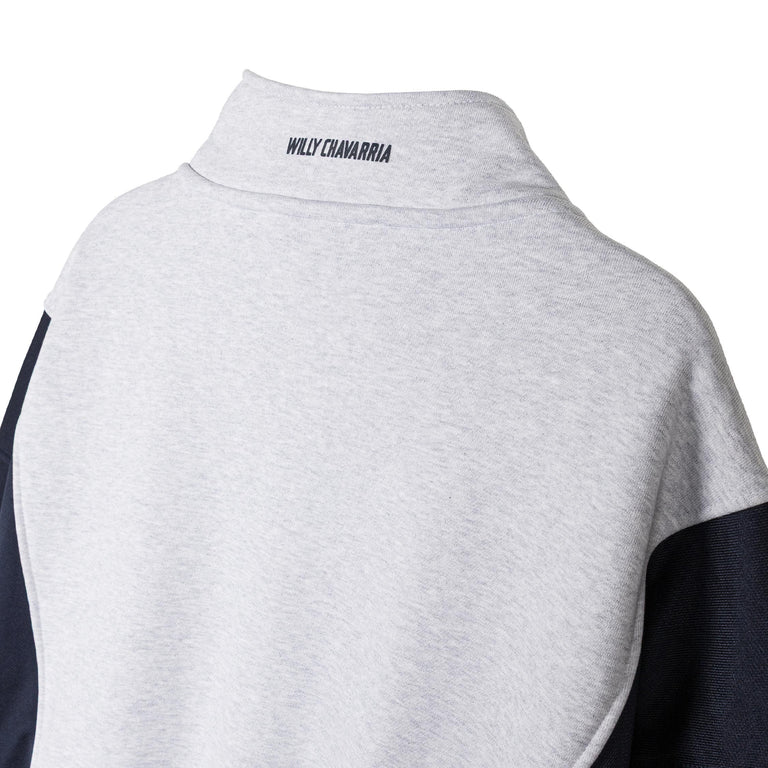 Adidas x Willy Chavarria Watsonville Mockneck Jumper - L / Light Grey Heather / Legend Ink - 4