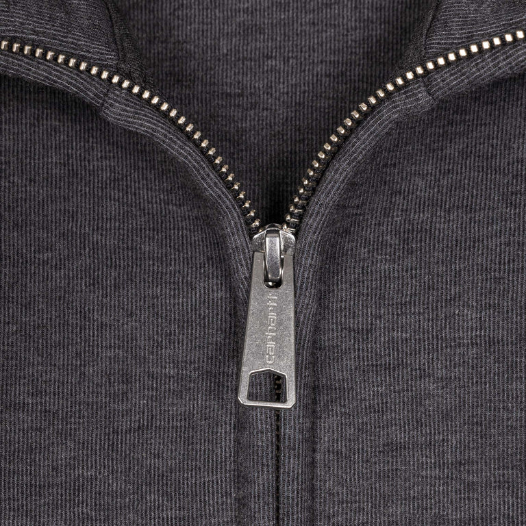 Carhartt WIP Alda Zip Sweat Jacket - L / Black / White - 3
