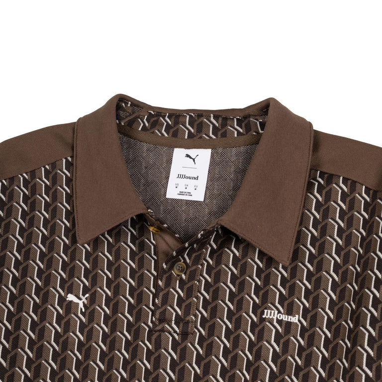 Puma x JJJJound T7 Longsleeve Polo - XL / Chocolat - 2
