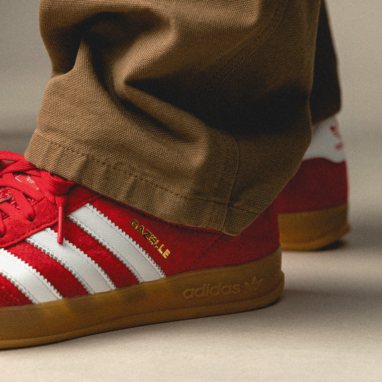 Adidas gazelle scarlet white sales