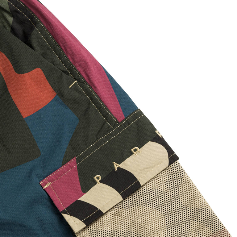 By Parra Distorted Ripstop Camo Shorts