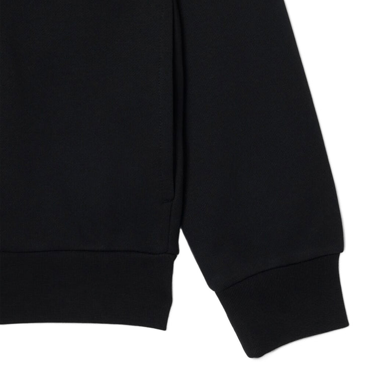 Lacoste Zipped Cotton Fleece Sweatshirt - S / Black - 6