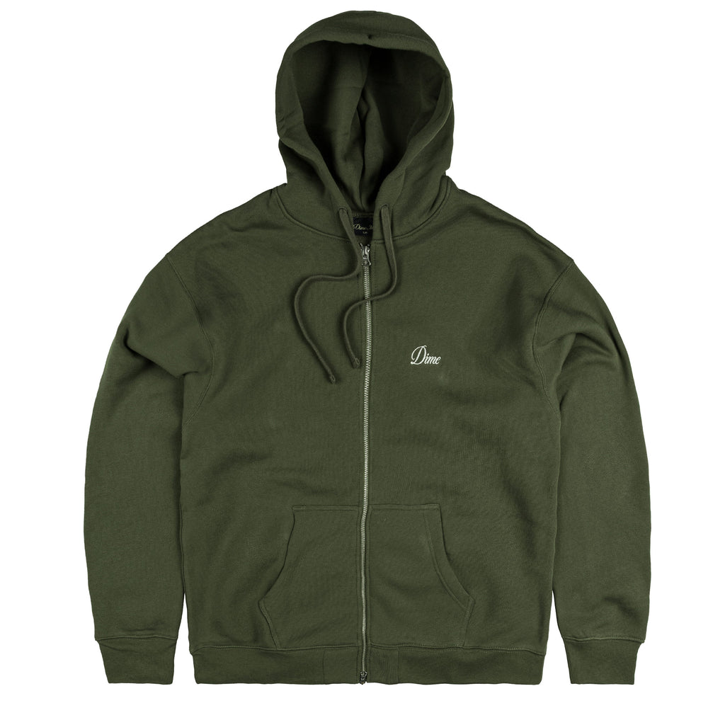 Dime Classic Script Logo Sweat Shirtオリーブ Dime Classic Small Logo Crewneck Sweatshirt - Dark Olive