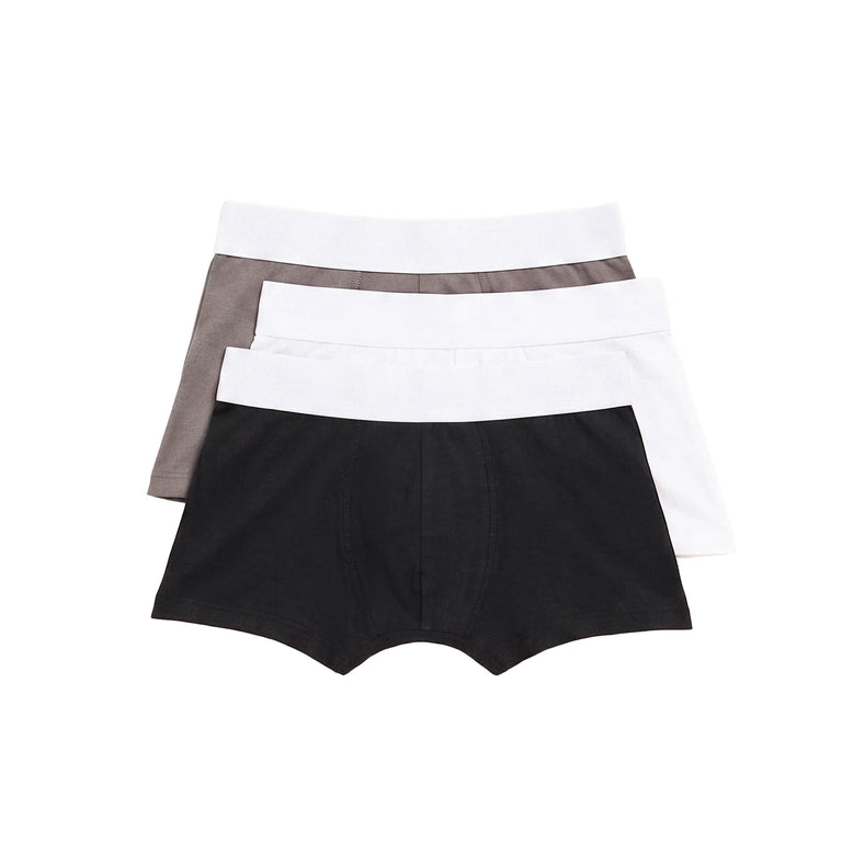 AMI Paris	Bicolor Boxer 3-Pack - S / Blanc / Gris / Noir
