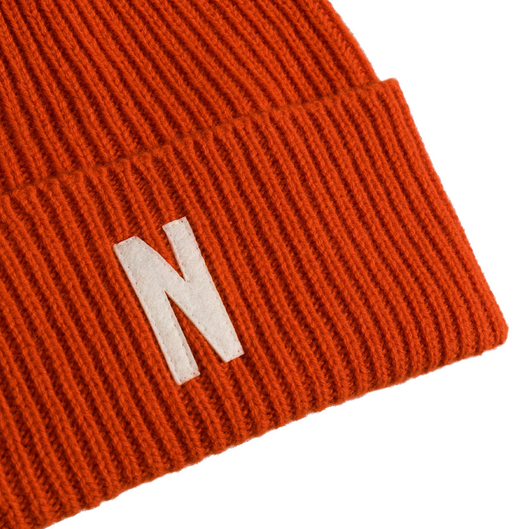 Norse projects beanie orange shop