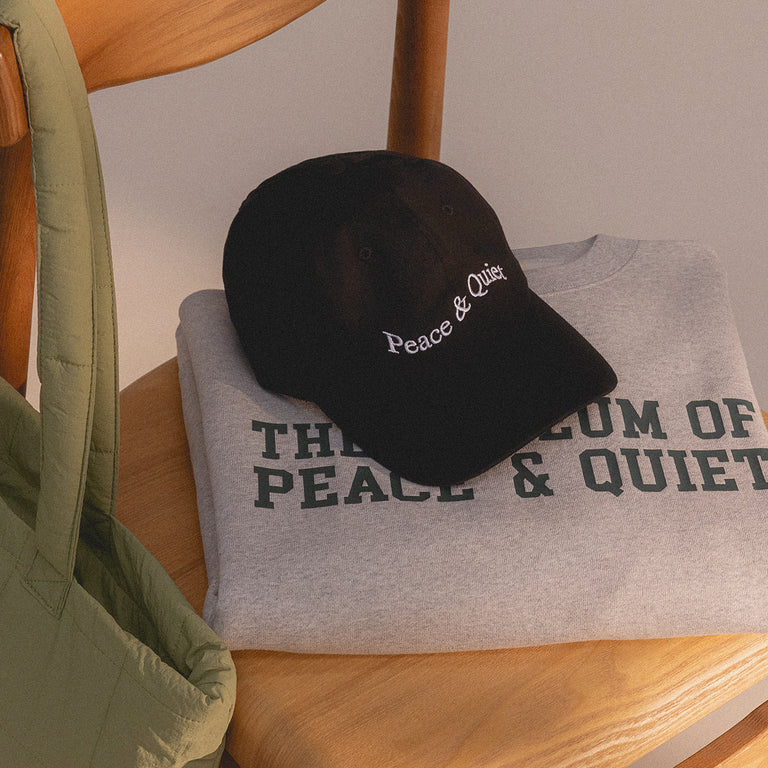 Museum of Peace & Quiet Wordmark Hat onfeet